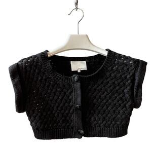 3.1 Phillip Lim Basketweave Cropped Cardigan Sweater Size Medium